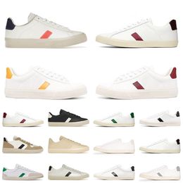 Fashion Designer Casual Shoes vejasneakers White Orange Ouro Black Green Low-carbon Life Womens Classic White Shoes Men sneakers size 36-45