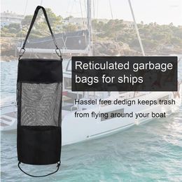 Storage Bags Durable Outdoor Bag Kayak Boat Trash Hoop Mesh Camp Garbage Can
