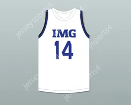 CUSTOM NAY Name Youth/Kids MOUSSA DIABATE 14 IMG ACADEMY WHITE BASKETBALL JERSEY 1 Stitched S-6XL