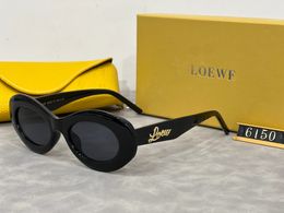 Fashion Classic loewf sunglasses for women designer cat-eye frame sheet glasses for men handsome UV400 Eyewear PC Frame Polaroid Lens L6150 outdoor sunglasses