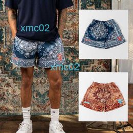 Ip Fashion Brand American Shorts Mens Printed Sports Tripartite Pants Breathable Mesh Elastic Quick Drying Basketball