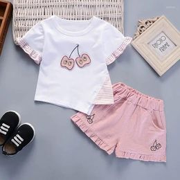 Clothing Sets Summer Children Kids Boys Girls Clothes O-NECK T-Shirt Shorts 2pcs/Sets Toddler Fashion Cotton Infant Tracksuits