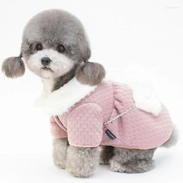 Dog Apparel Luxury Pet Clothes Winter Princess Parkas Coat For Small Medium Dogs Chihuahua Puppy Cat Jacket Girls Outfits Bichon XXL