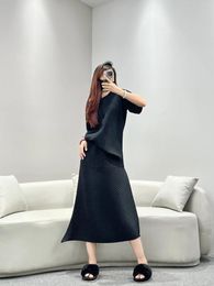 Skirts Women's Skirt Classical Pleated Solid Color Top Fashion Casual Irregular A-line For Clothing