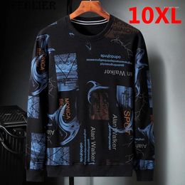 Men's Hoodies 9XL 10XL Sweatshirt Men Big Size Clothes 2024 Autumn Fashion Harajuku Pullover Sweatshirts Oversize Plus HX478