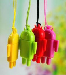 USB Card Reader Android Robot Doll Mobile Phone Pendant Micro SD Card Reader Colourful High Quality Fashion 800pcs1202214