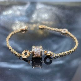 Designer bracelet fashion luxury Jewellery for lovers New full diamond pure silver design girlfriends rose light gift with Original logo bvilgarly