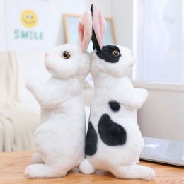 Plush Stuffed Animals Lifelike Rabbit Toys Cuddly Baby /Kids Kawaii Doll Children Christmas Gifts For Girls