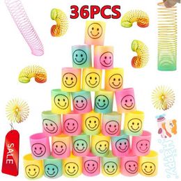 6/2PCS Rainbow Smile Magic Spring Round Toy Childrens Birthday Party Discount Gifts Fun Childrens Magic Toys S516