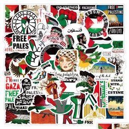 Car Stickers 50Pcs Palestine Palestinians Waterproof Sticker Iti Kids Toy Skateboard Motorcycle Bicycle Decals Drop Delivery Automobil Ot2Em