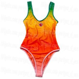 Sexy Designer Swimwear Brand Beach Swimsuit Women Summer Swim Body One Piece Swimsuit Bathing Suit Gradient Printing Beach Sexy Outdoors Pool Party