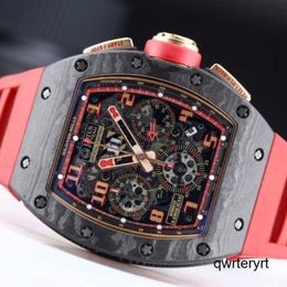 RM Racing Wrist Watch Rm011 Automatic Mechanical Watch Series Chronograph Rm011 Date Display Month Display Chronograph Table