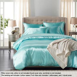 Bedding Sets Only For US Silk-like Set Well-made Soft Silky Smooth Duvet Cover & Pillowcase Nice Home Textiles Livingroom Linens