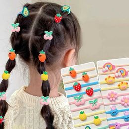 Hair Accessories 10 cute cartoon girls with rubber bands high elasticity hair bands childrens headband accessories childrens headband decorations WX