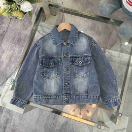 Top kids Denim jacket designer baby clothing Size 110-150 boys girls coat White letter printing child Outerwear Jan20