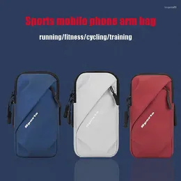 Storage Bags Fashion Sports Running Mobile Phone Armbag Fitness Wrist Bag Breathable PU Arm Belt Outdoor Cycling Handbag