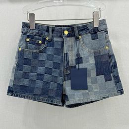 Women lady denim shorts 24 lattice new models brushing contrasting color Sexy Ladies Summer Short Pant Clothes