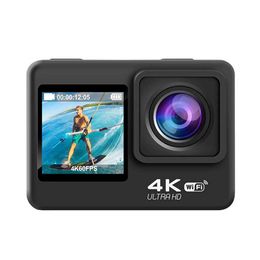 Sports Action Video Cameras Q60AR 4K 30FPS 24MP WiFi action camera 170 wide-angle waterproof camera for outdoor sports diving J240514