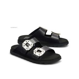 Donna Sander Slide Slides Travel Beach Fashion Designer di lusso 10A di alta qualità all'aperto estate vera pelle Lady casual house sandalo in gomma