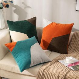 Pillow Matte Velvet Color Matching Cover 45 45cm Pillowcase Sofa S Cases Covers 0835