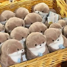 New Keyring Cute Otter Little Animal Plush Toy Soft Ins Stuffed Doll Kawaii Table Decor Kids Gifts Birthday