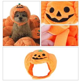 Dog Apparel Pet Halloween Dress Up Cute Pumpkin Hat Funny Cat Headgear For Dogs Hats Pets Costume Cosplay