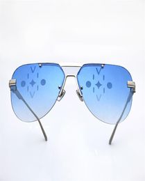 Fashion luxury designer Ash sunglasses mens vintage metal pilot shape print glasses summer classic allmatch style AntiUltraviole8084784