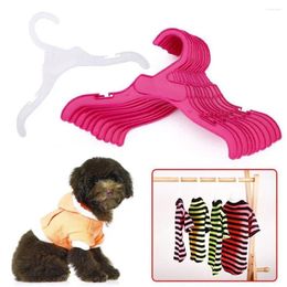 Dog Apparel 5Pcs Clothes Storage Hanger Plastic Accessories Pet Rack Product Cat Clothing