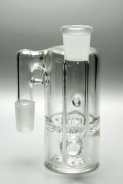 18mm 90° 4.5" High Honeycomb Ash Catcher Tobacco Smoking Water Pipe Bong Bubbler