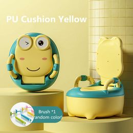 Washable Potty Plastic Children Pot Infant Training Seat Cute Baby Portable Toilet Safe Chair Comfortable Backrest L2405