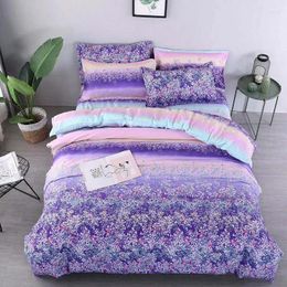 Bedding Sets Flower 4pcs Girl Boy Kid Bed Cover Set Duvet Adult Child Sheets And Pillowcases Comforter 2TJ-61008