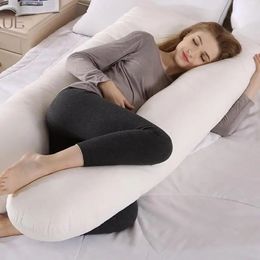 Super Soft Pregnancy Body Pillow U Shape Maternity Pillows Flexible Cotton Pregnant Women Side Sleepers Bedding Relaxing 240516