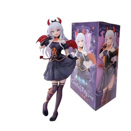 Action Toy Figures Anime characters Cute girl Black stockings 16cm Winged Witch Anime Figure Action Figures Collectible Doll Toy box-packed Y240516