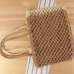 Totes Handmade Weave Straw Tote Bag Gift Lagre-capacity Texture Beach Bags Designer Advanced Versatile Leisure