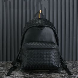 Designer Rucksack Modemarke Rucksack Großkapazität Herren- und Frauen im Freien Taschen für Studenten Rucksack Reisetasche hochwertiger Leder-Rucksack aus Leder gewebt