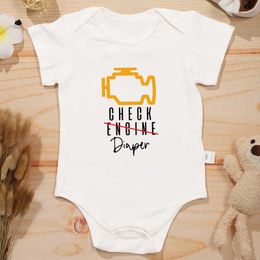 Rompers View Diapers fun newborn baby clothing creative fashion summer casual cotton ROPA De Bebe Ni o family baby Onesie pajamasL2405L2405