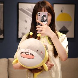 Creative Bee Plush Toy Super Soft Stuffed Shark Animal Toys Boys Kids Baby Doll Kawaii Birthday Gifts For Children