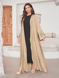 Ethnic Clothing Ramadan African Dresses For Women Muslim Kimono Abaya Dubai Turkey Islam Modest Dress Full Sleeve Moroccan Arab Caftan Robe
