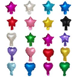 50100Pcs Small Pentagram Balloons 5inch Colourful Fivepointed Star Air Globo Valentines Day Wedding Birthday Party Decorations 240514