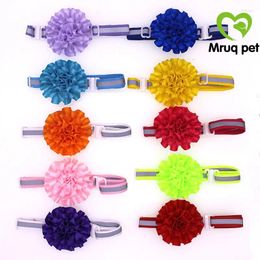 Dog Apparel 120pcs Wholesale Pet Puppy Cat Bow Ties Adjustable Reflective Band Flower Ball Accessories Bowties Supplies