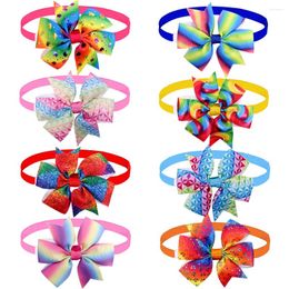 Dog Apparel 100pcs Pet Bow Tie Spring Accessories Supplies Small Cat Bowtie Collar Cute Grooming Products