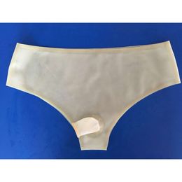 100% Natural Latex Rubber Shorts Panties Handmade Custom Pants Transparent Color Triangle CosplayCosplay,Masquerade