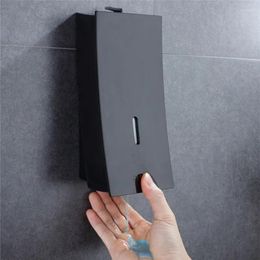 Liquid Soap Dispenser Black Wall Mount Shampoo Shower Gel 450 ML Hand Press Plastic Container Bathroom Kitchen Washing