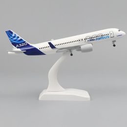 Metal Aircraft Model 20 Cm 1 400 Original Type A320 Metal Replica Alloy Material With Landing Gear ChildrenS Toys Birthday Gift 240516