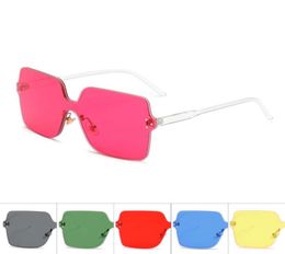 Fashion Brand Design Square Frame Sunglasses Vintage Women Men Rimless Sun Glasses Eyewear UV400 Shades Gafas6562845
