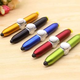 Decompression Toy Multifunctional Gyroscope Pen Pressure Reducing Rotating Light Fidget with Relief Led Adult Finger Ball H240516