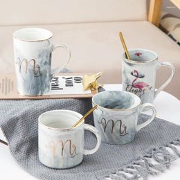 Mugs Coffee Cup Set Ceramic Mug With Spoon Eco-Friendly Tea Long Distance Relationship Gifts