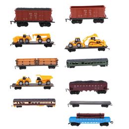 Diecast Model Cars 1 87 scale simulation train model childrens toy electric track train freight truck freight truck transportation company WX