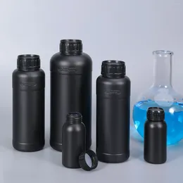 Liquid Soap Dispenser 1Pcs 100ML-1000ML PTFE Layer Black Plastic Reagent Bottle Food Grade HDPE Screw Capped Refillable