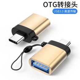 Wholesale OTG Adapter Type-c To USB 3.0 Adapter Hanging Rope Mobile Phone Connexion Mouse USB Drive